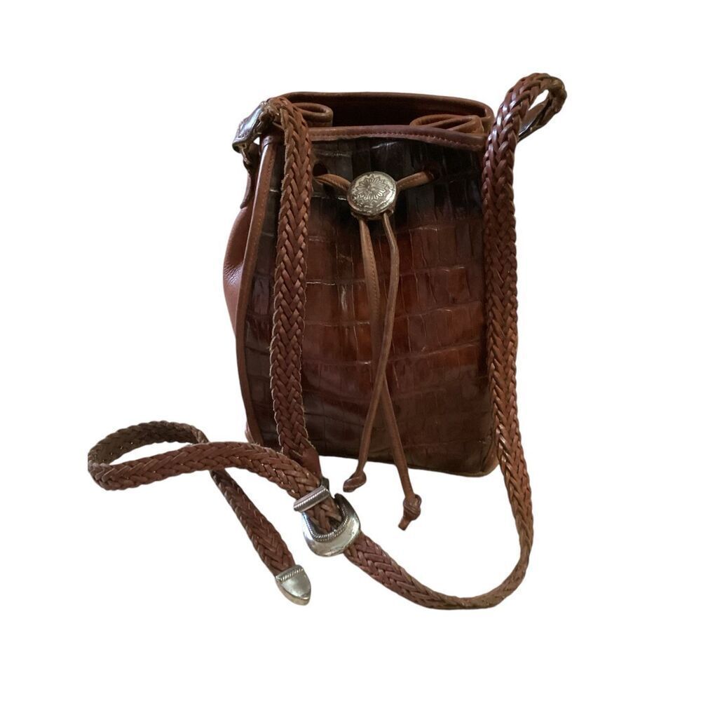 Brighton Out West Vintage Leather Boho Bag